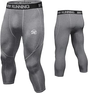 MEETWEE heren MEETWEE Compressiebroek voor heren, sportlegging, lange hardloopbroek, ademend, functionele onderbroek, panty, onderbroek compressiebroek heren