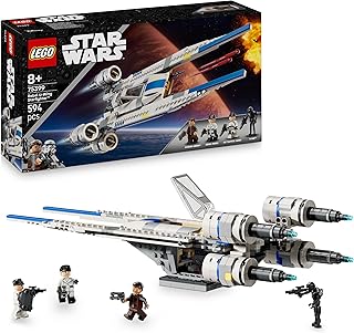 LEGO Star Wars 75399 Rebel U-Wing Starfighter Building Toy with Swing-Wing Function & 3 Minifigures incl. Cassian Andor, Plus a K-2SO Droid Figure - Gift for 8+ Year Old Boys & Andor Season 2 Fans