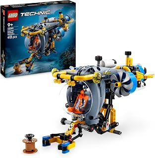 LEGO Technic Onderzeeër voor diepzeeonderzoek Speelgoed voor Kinderen, Jongens en Meisjes vanaf 9 jaar, Creatief Cadeau, Rollenspel Bouwpakket met Propellers en Meer 42201