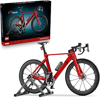 LEGO Icons Racefiets - Bouwpakket voor Volwassenen - Fiets met Rubberen Banden, Versnellingen en Achterstandaard - Slaapkamer Decoratie - Cadeau-idee voor Wielerfans - 11380