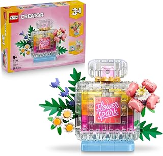 LEGO Creator 3in1 Parfumfles met Bloemen Speelgoed - Bouwpakket voor Kinderen - Verandert in een Vaas of Smoothie - Kinderkamer Decoratie - Cadeau voor Meisjes en Jongens Vanaf 8 Jaar - 31383