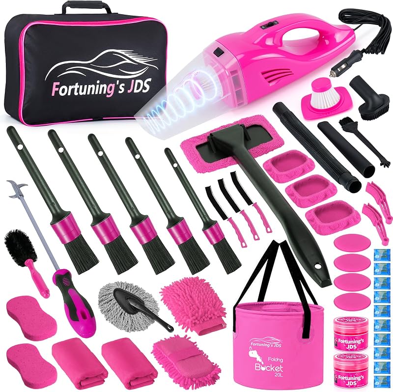 47 stuks auto detailing kit interieur reiniger - outlet/retourdeal