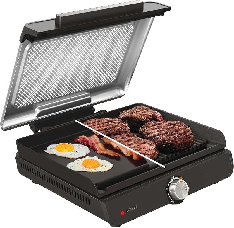 Ninja Sizzle Elektrische Indoor Grill & Platte Grillplaat met - tweedehands - als nieuw — outlet/retourdeal