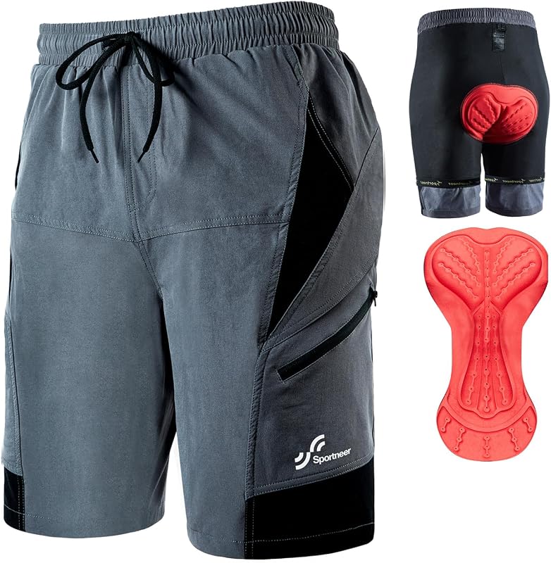 Sportneer MTB Heren Shorts MTB Heren Gewatteerde Fietsshorts voor - outlet/retourdeal