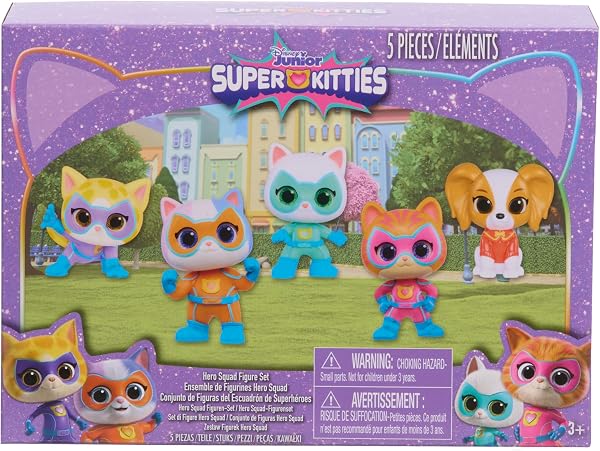 Disney Junior SuperKitties Hero Squad 5-Piece Figure Set - outlet/retourdeal