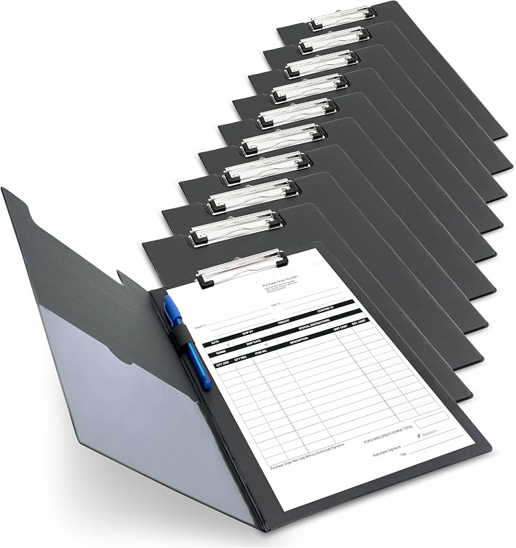 Rapesco 1520A Business Pack: 10 Klembordmappen, A4+, Zwart