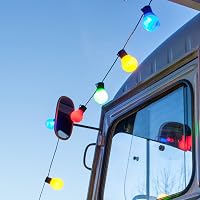 Lights4fun Kleurrijke 30 LED Party lichtketting voor binnen en buiten - outlet/retourdeal