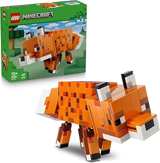 LEGO Minecraft De Vos Bouwpakket voor Kinderen - Speelgoed Dieren Figuur met Rollenspel Accessoires - DIY Kinderkamer Decoratie - Cadeau voor Gamers, Jongens, Meisjes en Fans vanaf 10 Jaar - 21588