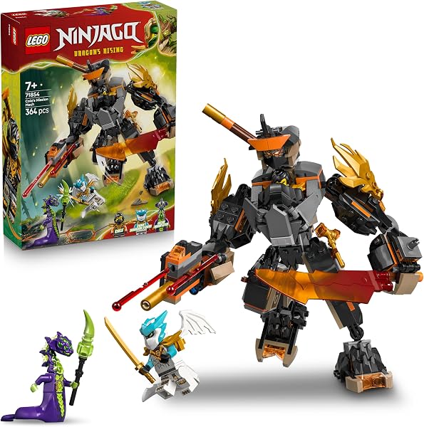 LEGO NINJAGO Cole’s Missiemecha en Draak Zane Bouwpakket - tweedehands - als nieuw — outlet/retourdeal