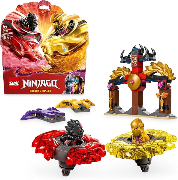 LEGO NINJAGO Spinjitzu drakenstrijdpakket met 2 Minifiguren - tweedehands - als nieuw — outlet/retourdeal