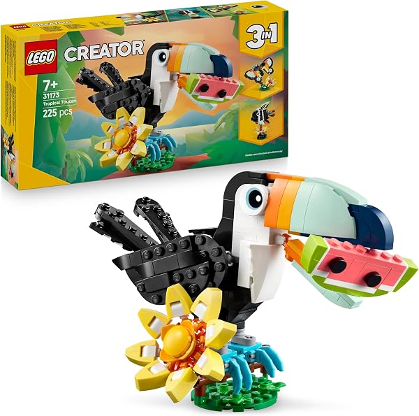 LEGO Creator 3in1 Wild Animals: Tropical Toucan with a Flower - outlet/retourdeal