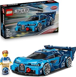 LEGO Speed Champions Bugatti Vision Gran Turismo Hyper Sportauto Modelbouwset - Racewagen met 1 Minifiguur van een Coureur - Bouwset voor Kinderen Vanaf 9 Jaar - Cadeau voor Gamers - 77253