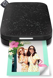 HP Sprocket 2x3" Instant Smartphone Foto Printer - Draagbare Kleurrijke Draadloze Mobiele Printer - Zink Plakfoto's 2x3” - Printen vanaf iOS & Android met Bluetooth en Fun App - Zwart