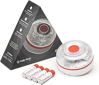 help flash IoT Noodlicht, V16, met geolocatie, verplicht in Spanje vanaf 2026, verbinding met Spaanse dienst wegverkeer DGT 3.0, V16-signaal voor auto's, locatiewaarschuwing, incl. data-abonnement