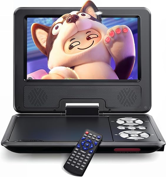 WOLFANG 9 5" Draagbare DVD-speler voor Kinderen & Autoreizen met 7 - tweedehands - goed — outlet/retourdeal