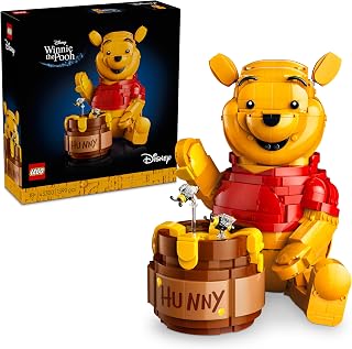 LEGO | Disney Winnie De Poeh – Bouwpakket voor Volwassenen – Displaymodel met Honingpot, Verzamelbaar Poppetje en Iejoor Dieren Figuur – DIY Nostalgisch Cadeau voor Fans – 43300
