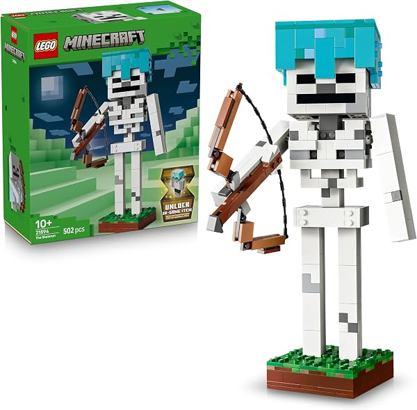 LEGO Minecraft Het Skelet Bouwpakket voor Kinderen met Mob Figuur - outlet/retourdeal