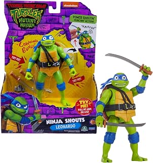 Giochi Preziosi - Leonardo Turtles Ninja Chaos Mutante 15 cm met geluidseffecten en mechanische vechtfunctie, voor kinderen vanaf 4 jaar
