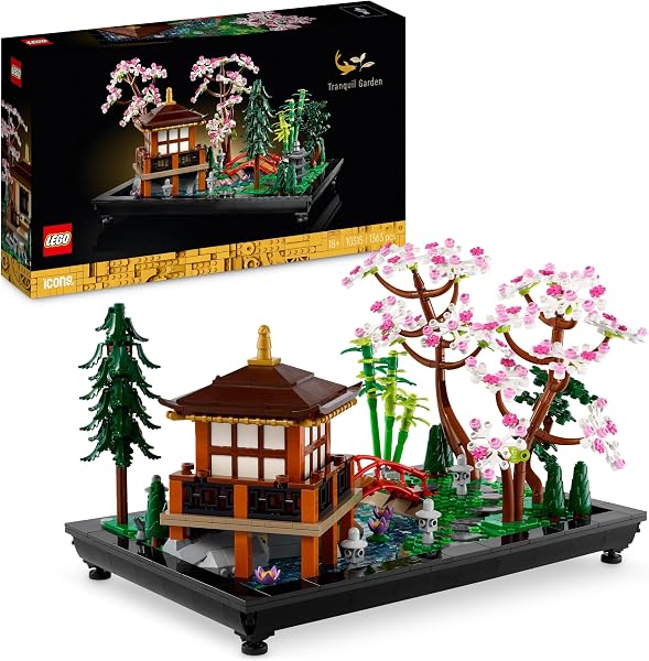 LEGO Icons Rustgevende tuin Japanse Set voor Volwassenen met - tweedehands - als nieuw — outlet/retourdeal