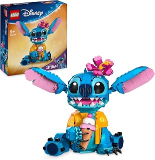 LEGO ǀ Disney Stitch Bouwpakket voor Kinderen, Set met Bouwbaar Speelgoed IJsje en Bloem, plus Draaibaar Figuur, Leuk Cadeau voor Meisjes, Jongens en Fans van de Lilo en Stitch Film 43249