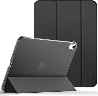 EasyAcc Hoesje voor iPad 10e Generatie 2022, slanke harde Standaard Slank Hard Rug Hoes Automatisch Wekken/Slapen voor iPad 10 Generatie 10.9 inch, past op modellen A2696/A2757/A2777 (Zwart)