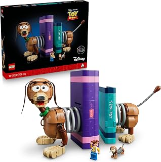 LEGO | Disney Pixar Toy Story Slinky Hond Boekensteunen – Bouwpakket voor Volwassenen – Boekenplank Decoratie en Woondecoratie met Woody Minifiguur en Teckel Dieren Figuur – Cadeau voor Fans – 43301