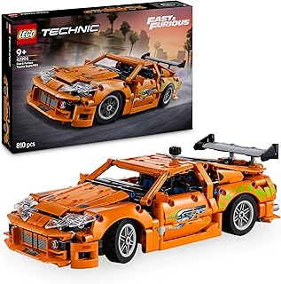 LEGO Technic Fast and Furious Toyota Supra MK4 Auto Speelgoed voor 9 jaar en Ouder, 6-Cilindermotor Model met Openende Deuren, Bouwpakket voor Kinderen, Cadeau voor Jongens, Meisjes en Fans 42204