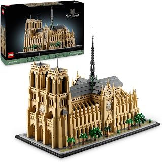 LEGO Architecture Notre-Dame van Parijs, Model Bouwpakket voor Volwassenen, Souvenier uit Frankrijk, Creatieve Hobby en Decoratie, Cadeau voor Reizigers, Mannen en Vrouwen 21061