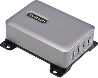 StarTech 4-Port USB-C Oplader, 240W, 140W EPR, PD 3.1, Schroefvergrendeling | Voor Laptops en Tablets, Tot 140W per Aansluiting, Professioneel Gebruik, Compacte Voedingsoplossing