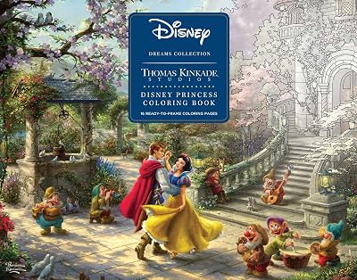 DISNEY DREAMS COLL THOMAS KINKADE STUDIOS COLORING BOOK