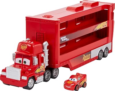 Mattel Disney en Pixar Cars Mini's Transporter met voertuig - outlet/retourdeal