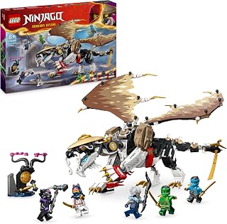 LEGO NINJAGO Egalt de Meesterdraak Set met Draak Speelgoed en 5 Ninja Minifiguren voor Rollenspellen, Cadeau voor Jongens en Meisjes van 8 jaar en ouder 71809