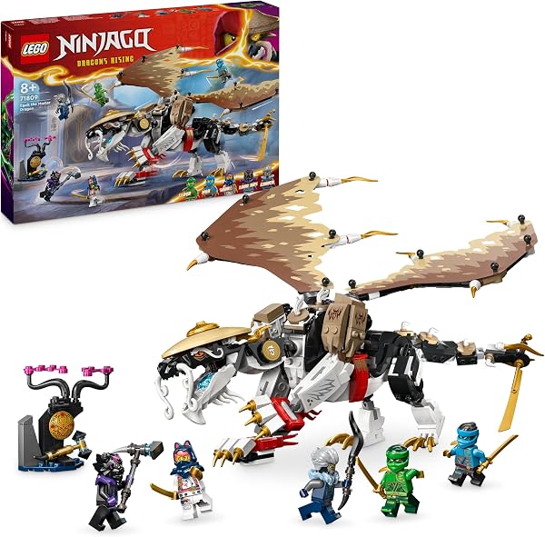 LEGO NINJAGO Egalt de Meesterdraak Set met Draak Speelgoed en 5 Ninja - tweedehands - als nieuw — outlet/retourdeal