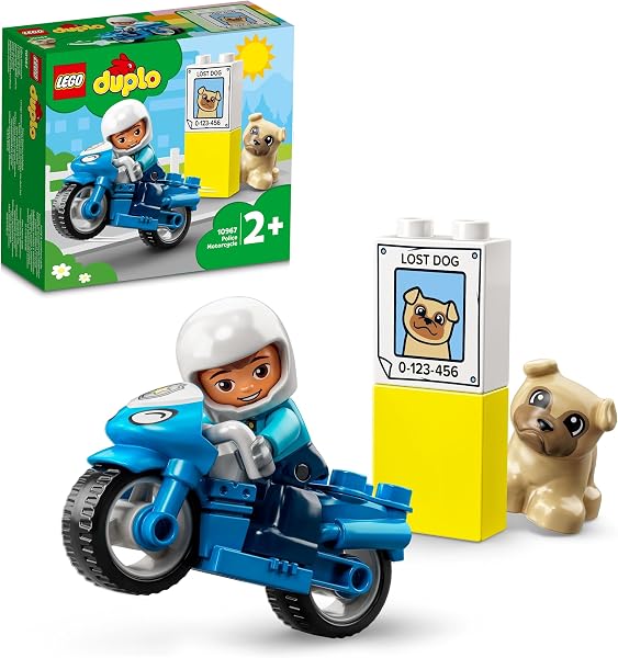 LEGO DUPLO Politiemotor Speelgoed voor Peuters en Kinderen vanaf 2 - outlet/retourdeal