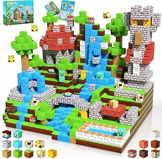 Magnetische bouwstenen, 100 stuks, magnetische bouwstenen, mijn magneten wereldset, Montessori-speelgoed vanaf 3 tot 9, kinderen, verjaardagscadeau voor jongens en meisjes.
