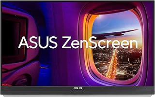 ASUS ZenScreen MB27ACF Draagbare USB-monitor, 27 inch, WQHD 2560x1440, USB Type-C 70 watt, HDMI, autorotatie, kickstand, Adaptive-Sync, 100 Hz IPS-paneel, 16:9, ontspiegeld, luidspreker