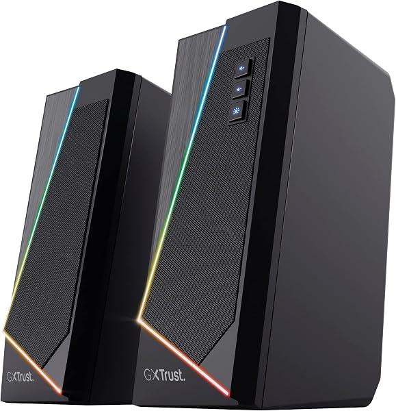 GXTrust Zoxa RGB Speaker Set PC Luidsprekers 12W met RGB Verlichting - tweedehands - zeer goed — outlet/retourdeal