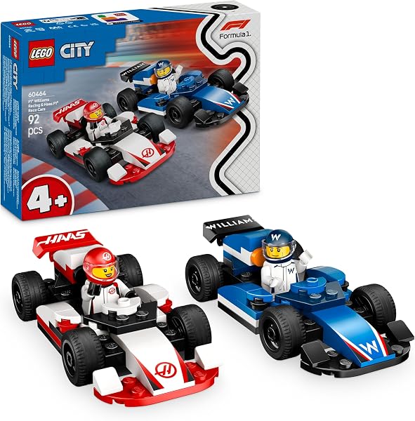LEGO City F1 Williams Racing en Haas F1 racewagens Auto Speelgoed met - tweedehands - als nieuw — outlet/retourdeal