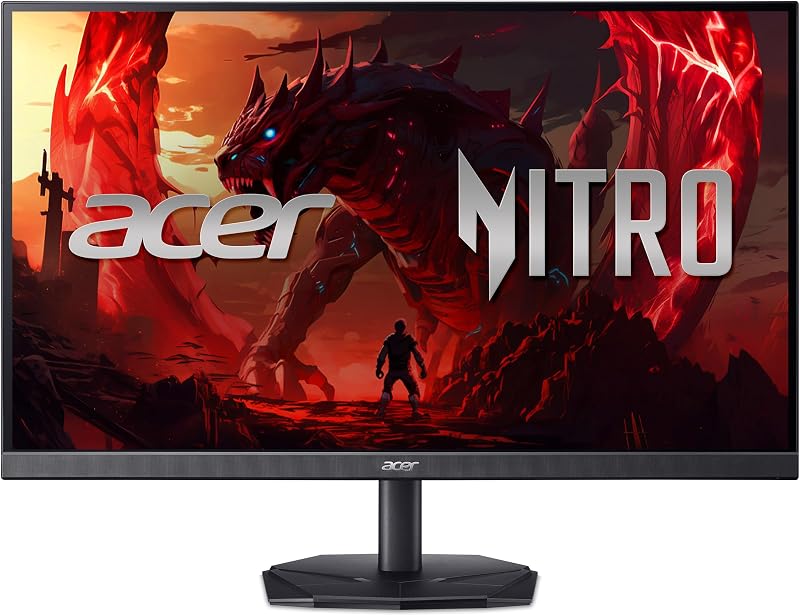 acer Nitro KG242YX1bmiipfx, 23,8 inch FullHD IPS Gaming PC Monitor, 200Hz (1920x1080, 16:9, AMD FreeSync Premium, 1ms (VRB), 250Nits, 2xHDMI 2.0/1xDP 1.2) pc-monitor, kleur zwart