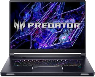 Predator Triton 17 X (PTX17-71-91JV) Gaming laptop, 17" WQXGA Display, Intel Core i9 13900HX, 32 GB RAM, 2 TB SSD, NVIDIA GeForce RTX 4090, Windows 11, QWERTZ toetsenbord, zwart
