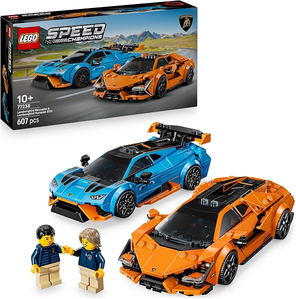 LEGO Speed Champions Lamborghini Revuelto en Huracán STO - tweedehands - als nieuw — outlet/retourdeal