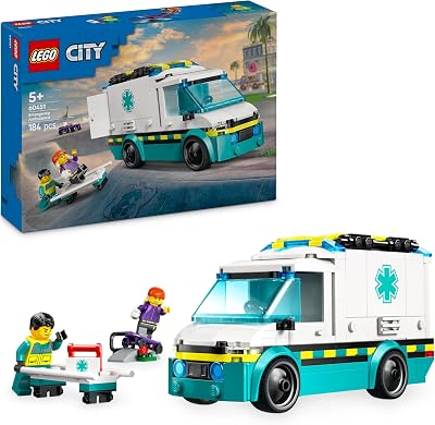 LEGO City Emergency Ambulance Toy with 2 Minifigures - outlet/retourdeal