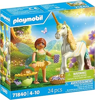 PLAYMOBIL Magic Unicorns 71840 Verzameleenhoorn regenboogbloem met fee | met verwisselbare accessoires en magische details voor kinderen vanaf 4 jaar