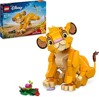 LEGO ǀ Disney Simba de Leeuwenkoning als welp, Bouwbaar Speelgoed voor kinderen met Dieren Figuur, Kinderkamer Decoratie en Speelset, Rollenspel Cadeau voor meisjes en jongens vanaf 6 jaar 43243