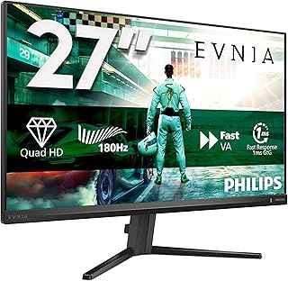 Philips - Gaming Monitor QHD 27 inch, 180 Hz, 1 ms GtG, FreeSync Prem. (1920 x 1080, 2 x HDMI, DisplayPort) zwart/grijs