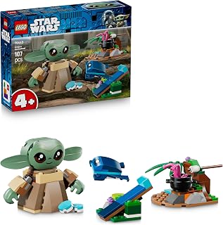 LEGO Star Wars 75443 Grogu's Thuis – Bouwbaar Speelgoed voor Kinderen met Sorgan Kikker, Katapult en Macarons – Cadeau voor Jongens, Meisjes en The Mandalorian Fans Vanaf 4 Jaar