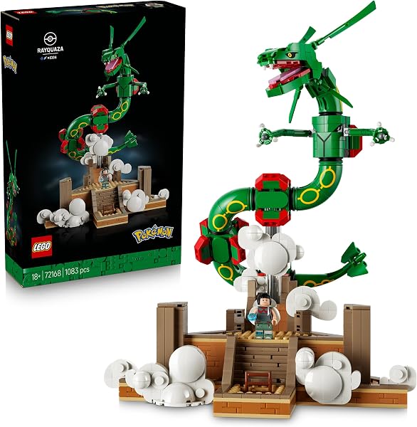 LEGO Pokémon Rayquaza Dieren Figuur Bouwpakket voor Volwassenen - outlet/retourdeal