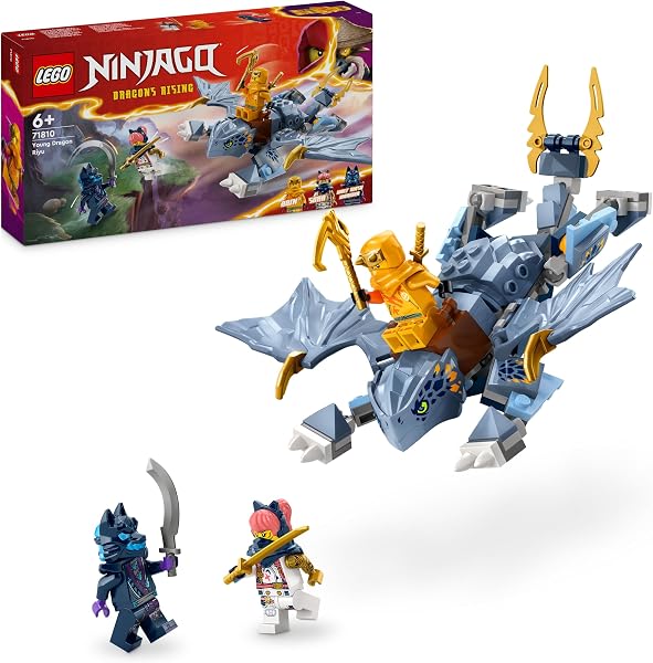 LEGO NINJAGO Jonge draak Riyu Speelgoed Set met 3 Ninja Minifiguren - tweedehands - als nieuw — outlet/retourdeal