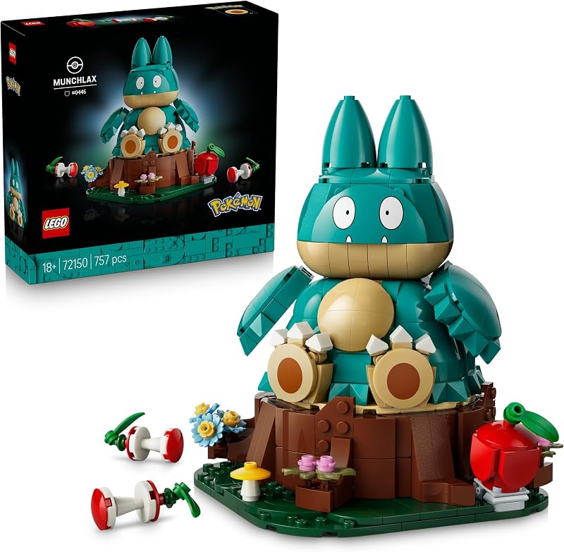 LEGO Pokémon Munchlax Verzamelbaar Dieren Figuur met Boomstam - outlet/retourdeal