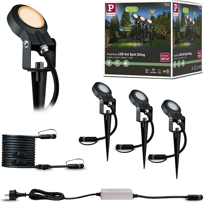Paulmann 94729 Plug & Shine LED buitenverlichting tuinspot Sting set - outlet/retourdeal
